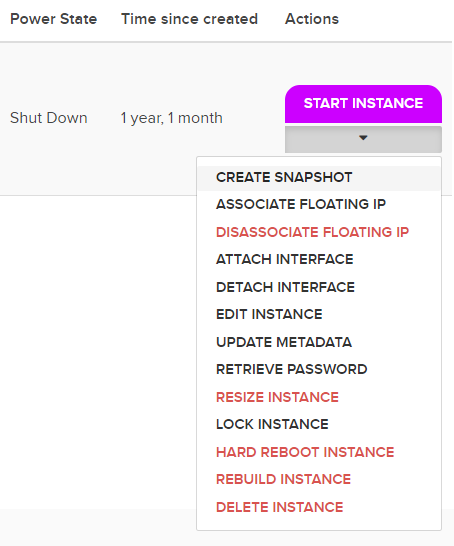 INcloud: Instance > Action > Create Snapshot”></p>



<hr class=